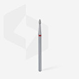Staleks Elmas Manikür Freze Ucu Damla Model Kırmızı 4mm FA60R018-4