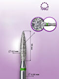 Kmiz Elmas Manikür Törpü Ucu Sivri Ateş Model Yeşil 0.23 118145
