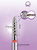 Kmiz Elmas Manikür Törpü Ucu Tornado Ateş Model Sivri Kırmızı 023 118176