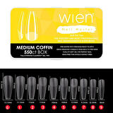 Yeni Nesil Protez Tırnak Jel Tips Soft Gel Tips Medium Coffin 550 adet