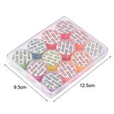 Nail Art Floresan Tırnak Toz Pigment 12li Set Neon Aplikatörlü