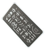 Nail Art Stamping Baskı Plakası S07