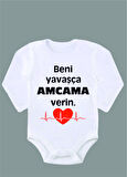 Uzun Kollu %100 Organik Pamuk Baskılı Bebek Body Çıtçıtlı Zıbın ZBN059