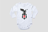 Organik %100 Pamuk Kartal Bebek Uzun kollu Body ZBN095