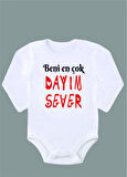 Uzun Kollu %100 Organik Pamuk Baskılı Bebek Body Çıtçıtlı Zıbın ZBN055