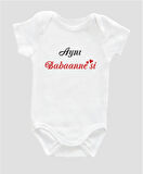 Organik %100 Pamuk Aynı Babaannesi Baskılı Bebek Body Badi Çıtçıtlı Zıbın ZBN119