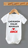 Organik %100 Pamuk Çağırdığın Kızlar Neredeler AmcaBaskılı Bebek Body ZBN253