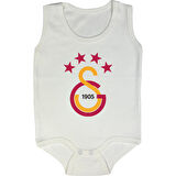 Organik %100 Pamuk Sarı Kırmızı Bebek Askılı Zıbın Body ZBN102