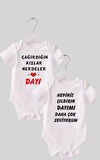 21 Dayı Set 2 'li Organik %100 Pamuk  Baskılı Bebek Body Zıbın ZBN210