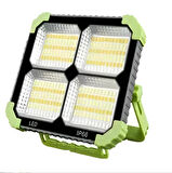 Güneş Enerjili 5 Farklı Mod Portatif Taşınabilir 264 Gün Işığı Beyaz Led Projektör+1 Acil Durum Modu