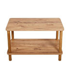 Reyo Orta Sehpa Dikdörtgen Ahşap Ayaklı Iki Katlı Gazetelikli Atlantik Çam