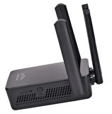 Siyah 4 Antenli 300Mbps WiFi Menzil Genişletici Tekrarlayıcı 360° Sinyal Kapsamı Hızlı Kurulum