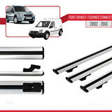 Ford Transit/Tourneo Connect 2002-2013 Arası ile Uyumlu BASIC Model Ara Atkı Tavan Barı Gri 3 Adet