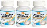 Calcium Plus 3x120 Tablet Vitamin D3 Vitamini Kalsiyum