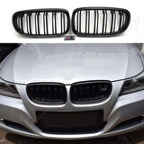 Bmw 3 Serisi E90 2008-2011 M3 Böbrek ( Çift Çizgi Panjur ) Pıano Black