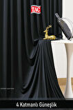 Taç 4 Katmanlı Antrasit Güneşlik Perde - Toz Önleyici, Ses Yalıtımı, Sıcak ve Soğuk Yalıtımı