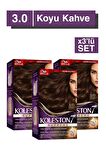 Koleston Supreme Saç Boyası 3/0 Koyu Kahve x3' li Set