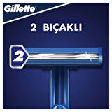 Gilette Blue 2 20'li Çift Bıçaklı Tüm Cilt Tipleri İçin Kullan At Tıraş Bıçağı