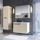 Teta Home Napoli 65 Cm Mdf Banyo Dolabı Seti + Boy Dolabı