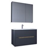 Teta Home Madrid 80 cm Mdf Banyo Dolabı Seti