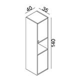 Teta Home Lizbon Mdf Banyo Boy Dolabı
