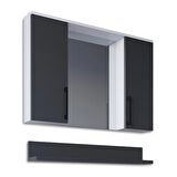 Teta Home Eko 80 Cm Mdf Banyo Aynalı Üst Dolap