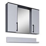 Teta Home Eko 80 Cm Mdf Banyo Aynalı Üst Dolap
