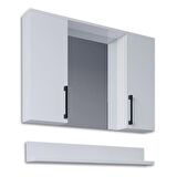 Teta Home Eko 80 Cm Mdf Banyo Aynalı Üst Dolap