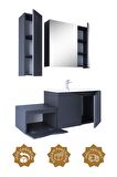 Teta Home Manila 100cm Mdf Banyo Seti + Boy Dolap