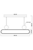 Dorbien EV-10381-BSY Siyah Boyalı Modern Avize Led Alüminyum