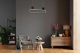 Dorbien EV-10381-BSY Siyah Boyalı Modern Avize Led Alüminyum