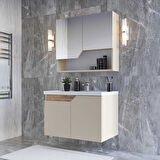 Teta Home Napoli 80 cm Mdf Banyo Dolabı Seti 