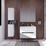 Teta Home Madrid 65 cm MDF Banyo Dolabı Seti ve Boy Dolabı