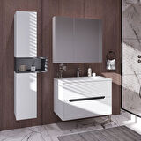 Teta Home Madrid 65 cm MDF Banyo Dolabı Seti ve Boy Dolabı