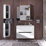 Teta Home Madrid 65 cm MDF Banyo Dolabı Seti ve Boy Dolabı