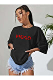 Unisex Mood Özel Tasarım Ön Baskılı Tasarım Tshirt