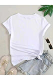 Unisex Deniz Yıldızı Özel Tasarım Ön Baskılı Tasarım Tshirt
