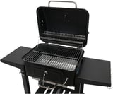 Tekerlekli Kömürlü BBQ Dökme Demir Kömürlü Mangal Fırınlı Büyük Barbekü Izgara 01022