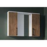 Teta Home Eko 80 Cm Mdf Banyo Aynalı Üst Dolap