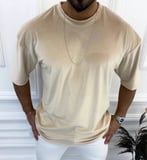  T-shirt Oversize Tişört Bol Kesim Kadife Tişört