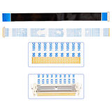AWM 20706 30 PİN LVDS FLEXİ KABLO HD READY TERS DÜZ 3,1CMX40CM SOKETLİ