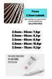 Kadın Gümüş Kolye - 2.5mm Forse Model 925 Ayar kadın Gümüş Kolye Zincir