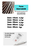 Kadın Gümüş Kolye - 2mm Forse Model 925 Ayar kadın Gümüş Kolye Zincir