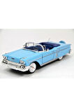 Motormax Diecast 1:24 1958 Chevy Impala - Model Araba Mavi