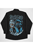 Subzero Baskılı Unisex Tasarım Anime Cepli Gömlek