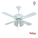Kaşkar-Taflan D48033 Lambalı Metal Kanatlı Tavan Vantilatörü