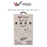 Weepy WPY-080 Micro USB Hızlı Şarj Aleti Beyaz