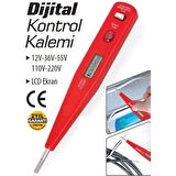 Profesyonel Dijital Kontrol Kalemi Tornavida Voltaj Ölçer