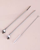 Paslanmaz Metal 2 Li Kaşıklı Pipet Fırça Seti