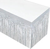 Gümüş Metalize Masa Eteği 275x75 Cm – Kendinden Yapışkanlı